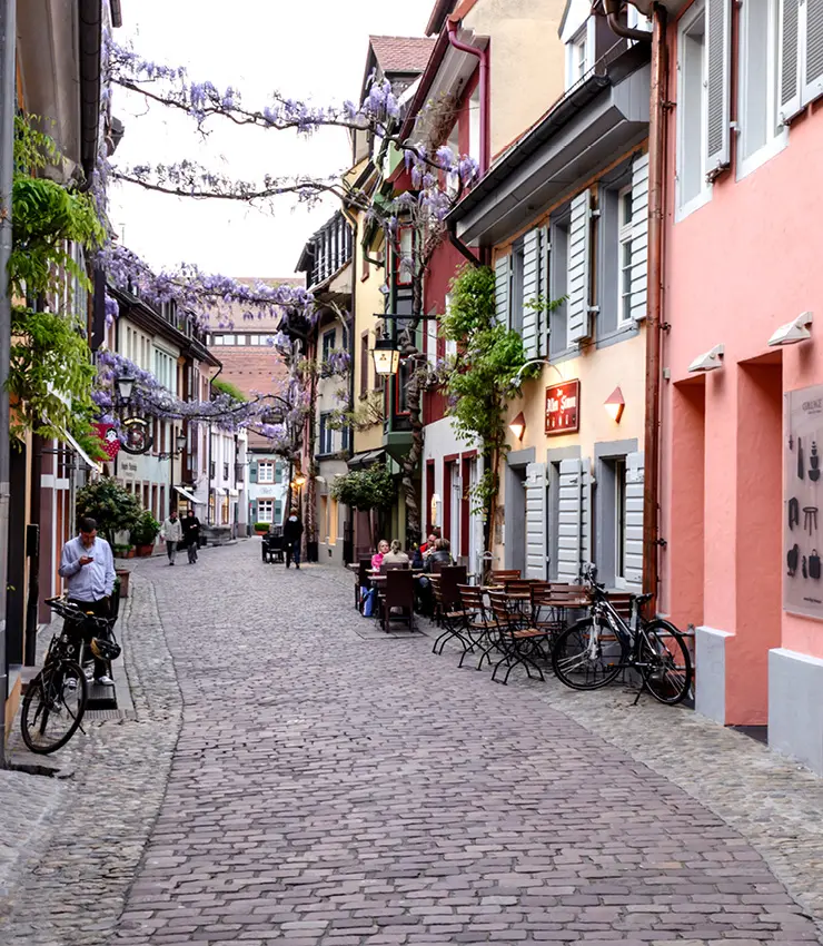 Freiburg Altstadtansicht